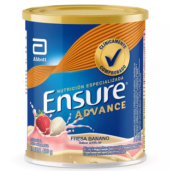 Ensure Adv Fresa - Banano 400 Gr