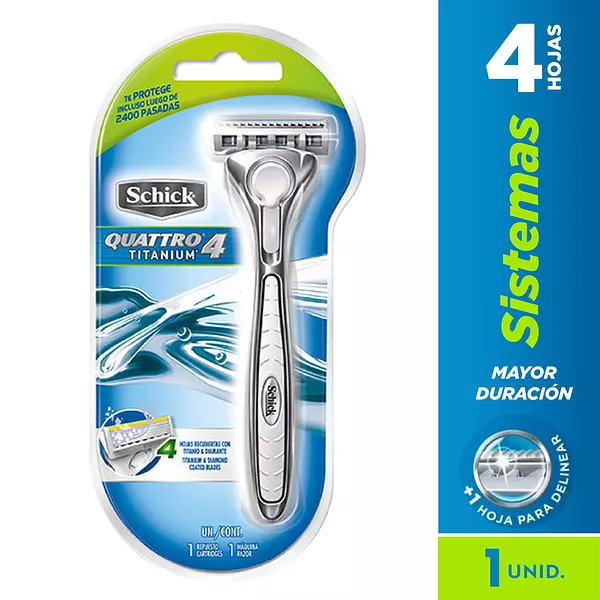 Maquinas Schick4 Quattro Titanium