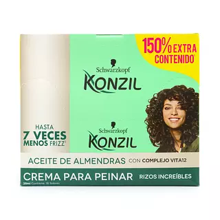 Crema para Peinar Konzil Aceite de Almendras