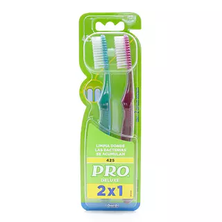 Cepillo Dental Pro Deluxe 2x1
