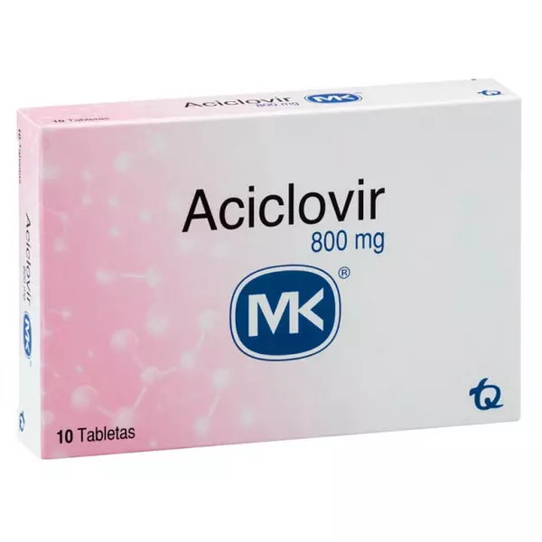 Aciclovir Tabletas 800 Mg Mk