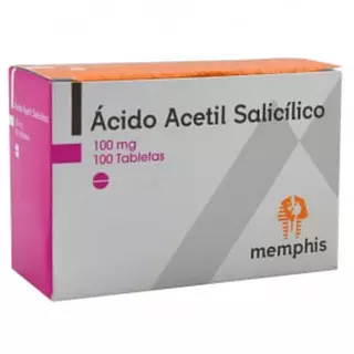 Acido Acetilsalicílico 100 Tabletas Mphs