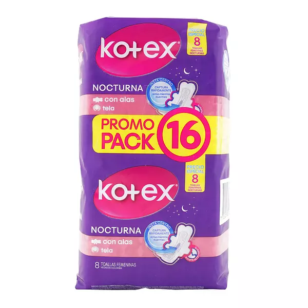 Toallas Kotex Nocturna