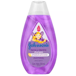 Shampoo Johnsons Baby Fuerza y Vitamina 200 Ml