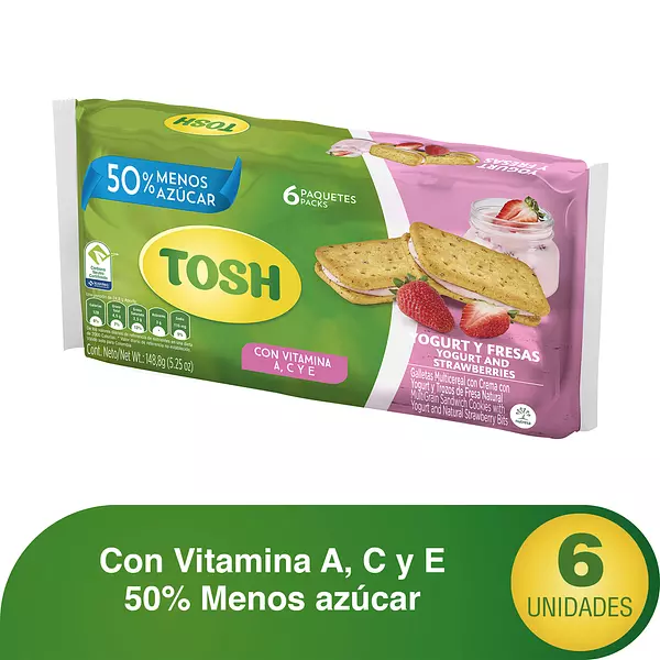 Galletas Tosh Yogurt Fresa