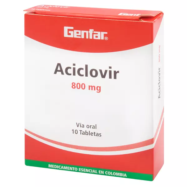 Aciclovir Tabletas 800 Mg Gf