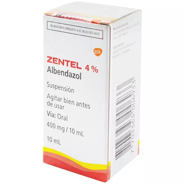 Zentel Suspensión 400 Mg