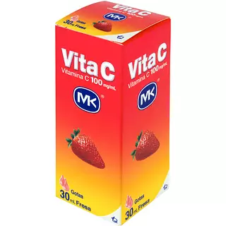 Vitamina C Gotas Fresa Mk
