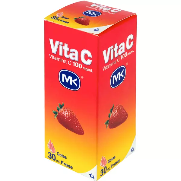 Vitamina C Gotas Fresa Mk