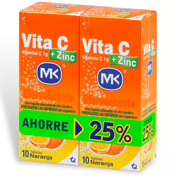 Vitamina C Vita Tabletas Efervescente