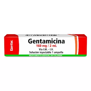 Gentamicina 160 Mg/2 Ml