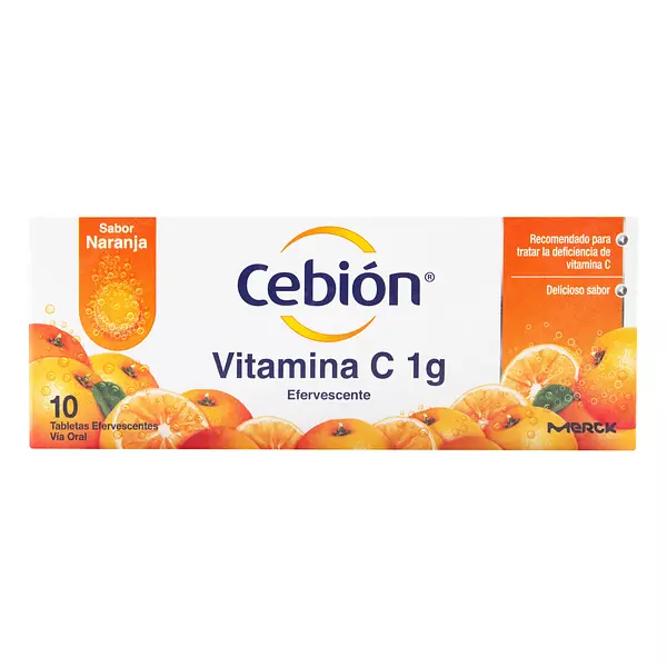 Cebion 1 Gms Efervescente Naranja.