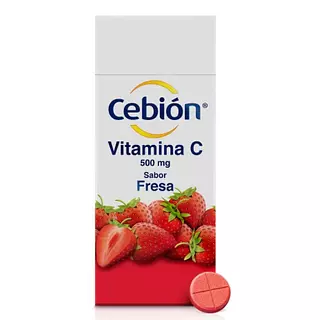 Cebion Vitamina C Fresa Masticable